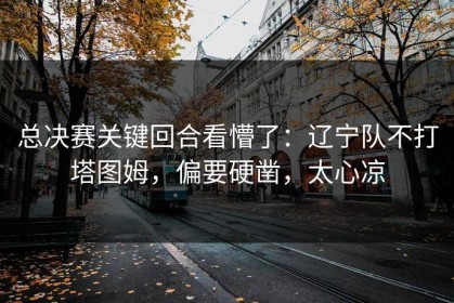 总决赛关键回合看懵了：辽宁队不打塔图姆，偏要硬凿，太心凉